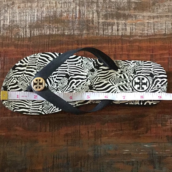Tory Burch Zebra Thong Flip Flop Sandals - Picture 12 of 12